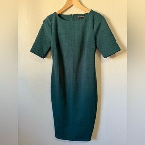 Pea in the Pod bodycon green sheath dress maternity emerald green